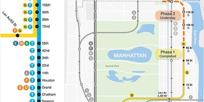 2 החדשה ave מפת הרכבת התחתית